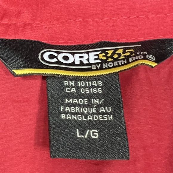 Core 365 by North End Jacket Women Large Red Lightweight Windbreaker Jacket NWT - Picture 10 of 12